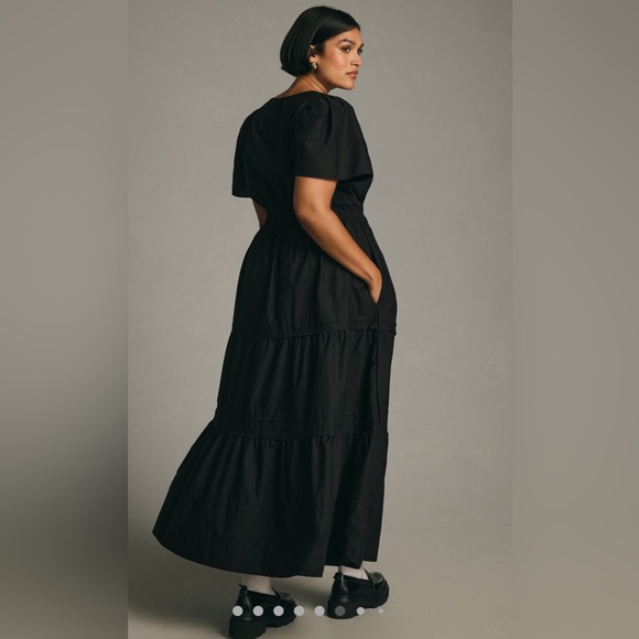 Anthropologie The Somerset Maxi Dress, 1X black - Picture 2 of 9